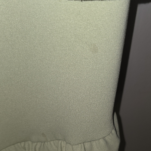 As Is- Show Me Your MuMu Ruffle Dress in Olive- Sold As Is - Picture 3 of 10